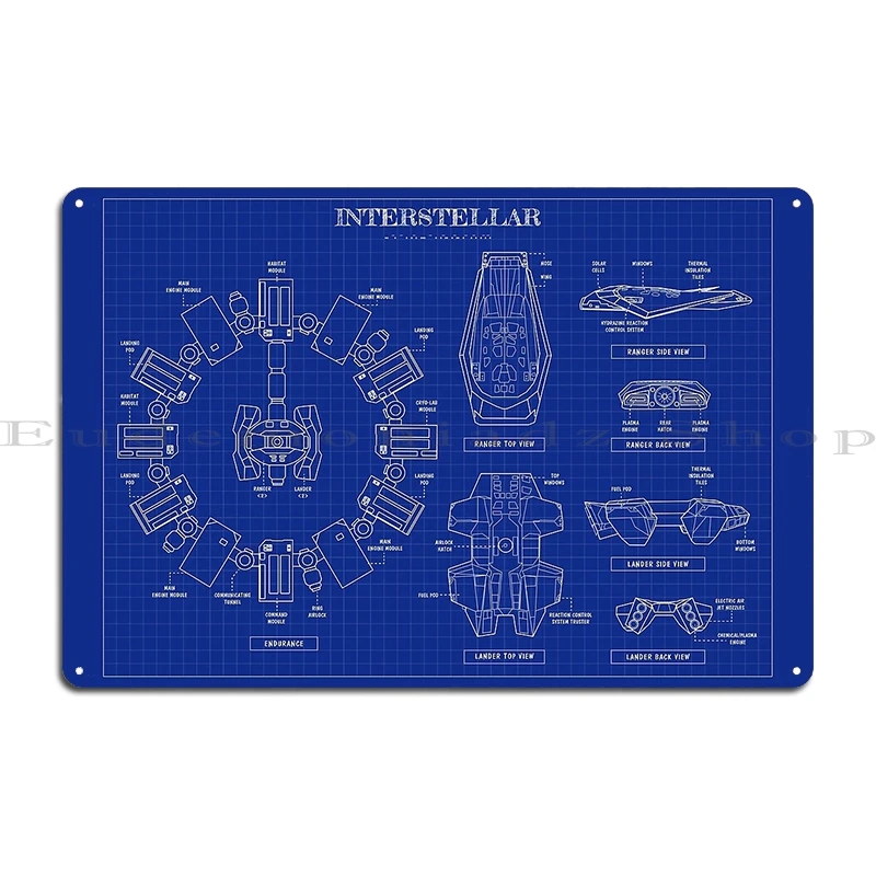 Фото Ncc-1701-D Blueprint металлическая табличка плакат паб ретро гараж кухня железная жестяная вывеска плакат №5