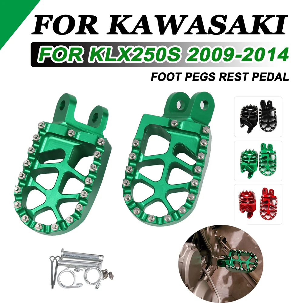 Фото Для KAWASAKI KLX250S KLX 250 S 250 S 2009 2010 2011 - 2014 аксессуары для мотоциклов Подножки подножки педали подножки №1