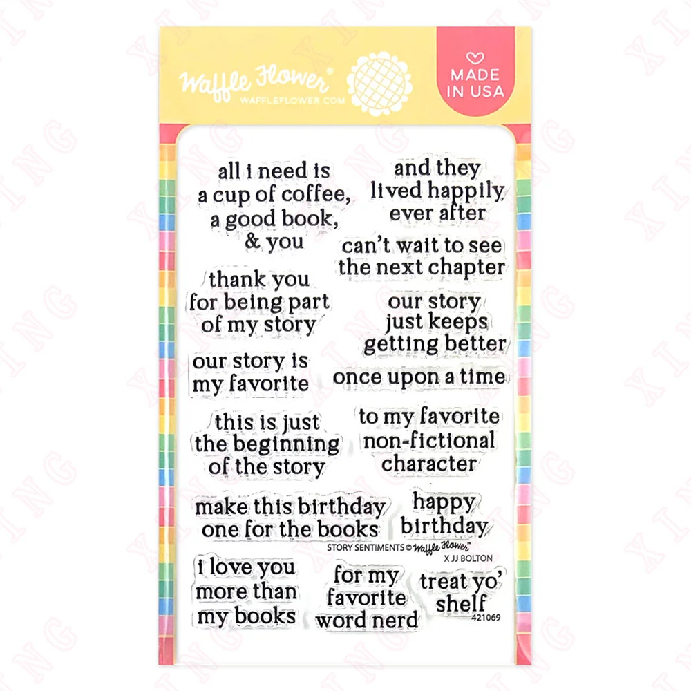 

New Cut Die Clear Silicone Stamps Diy Scrapbook Paper Album Template Story Sentiments Stamp Set Decoration Embossing Craft Molds