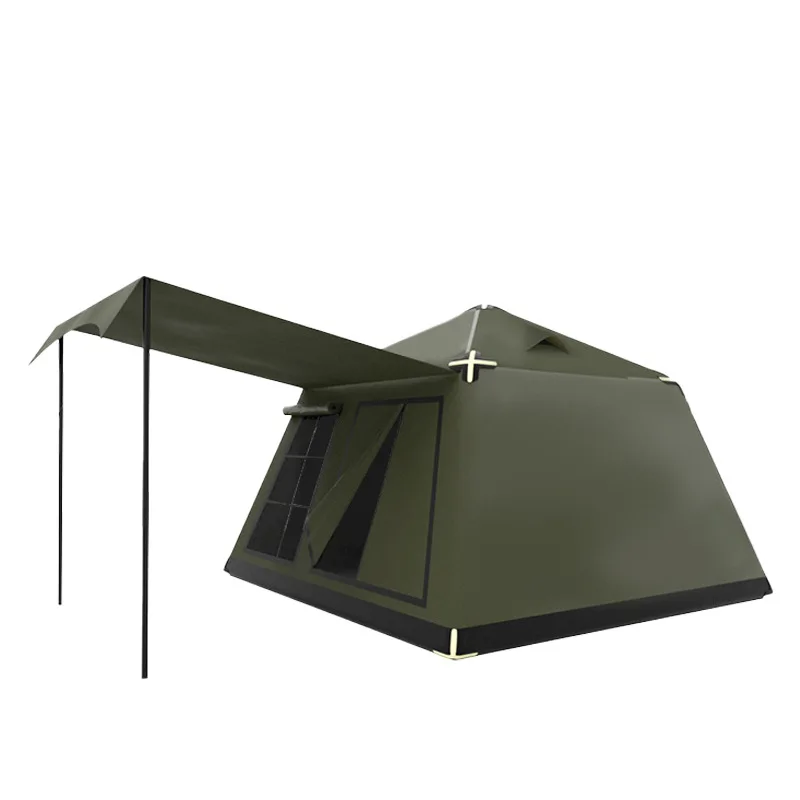 Надувная палатка NoEnName_Null военный зеленый 3х3 метра