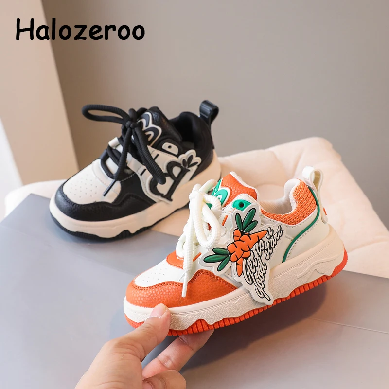 

2024 детские повседневные кроссовки, модная обувь для маленьких девочек, детские брендовые массивные кроссовки, спортивные кроссовки для мальчиков, оранжевые кроссовки на платформе