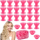 40 шт., силиконовые ролики для завивки волос