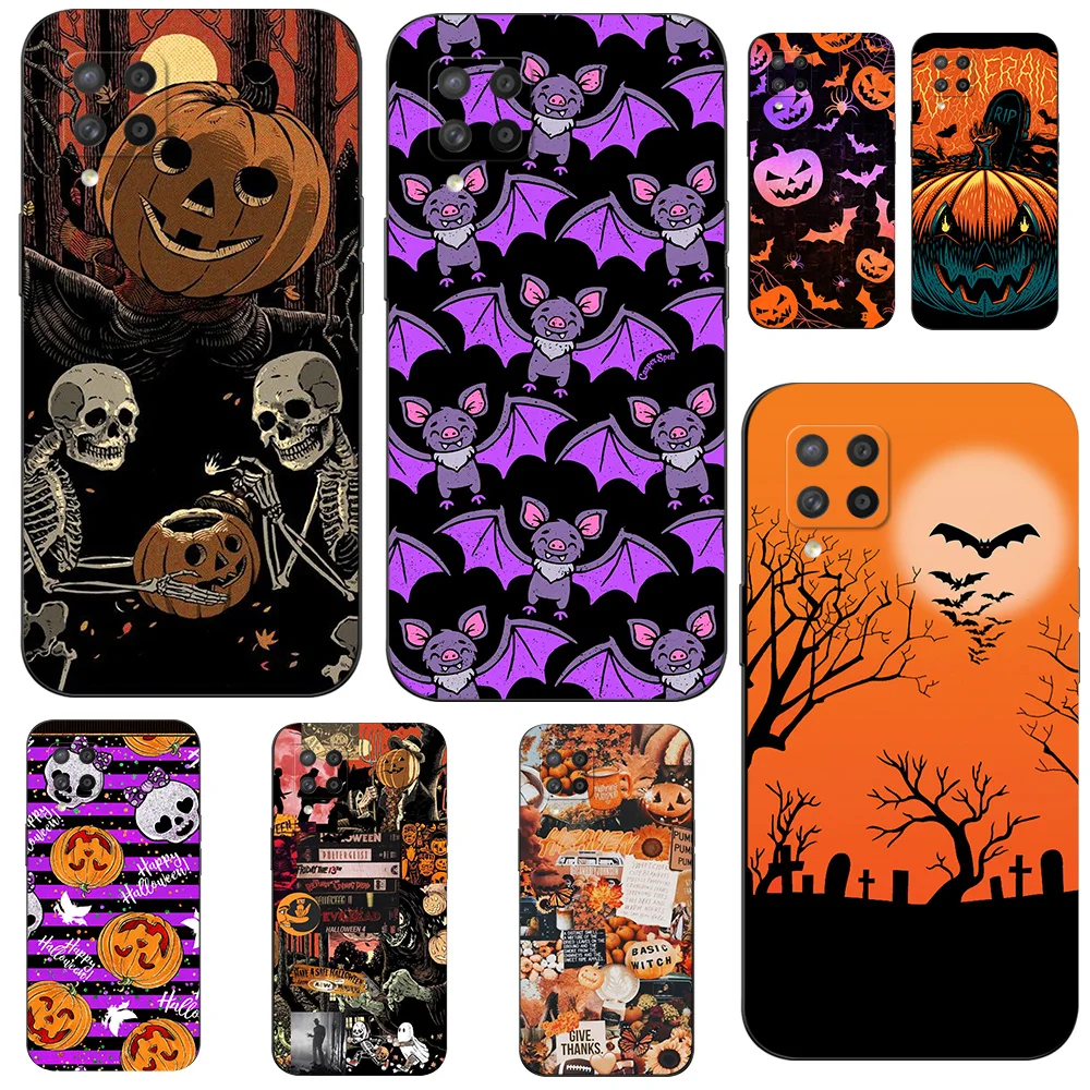 Чехол для Samsung Galaxy A42 5G чехол 42 A a426 телефона 6 дюйма черный из ТПУ с тыквой летучая