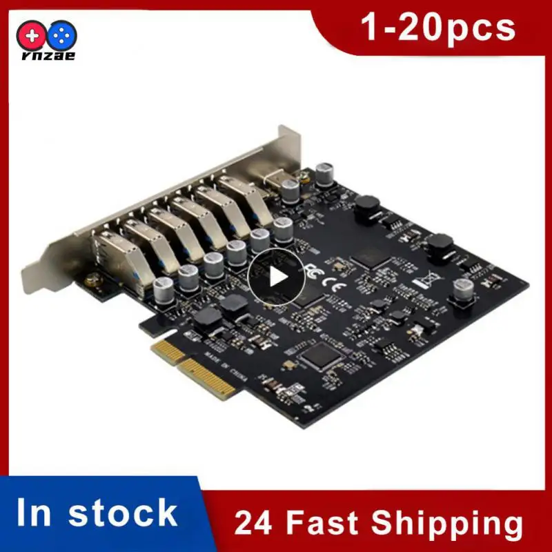 

Usb3.1 Pci Express Controller Computer Expansion Card Adapter Pci-e X4 To 2 Type C 6 Slots Usb3.1 Pci Express Controller Card