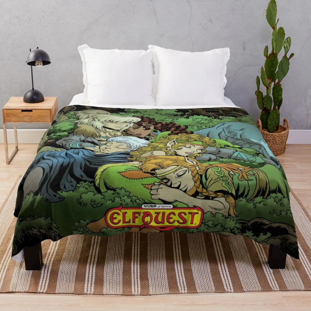 

ElfQuest: True Peace II Throw Blanket fluffy soft blankets blanket luxury