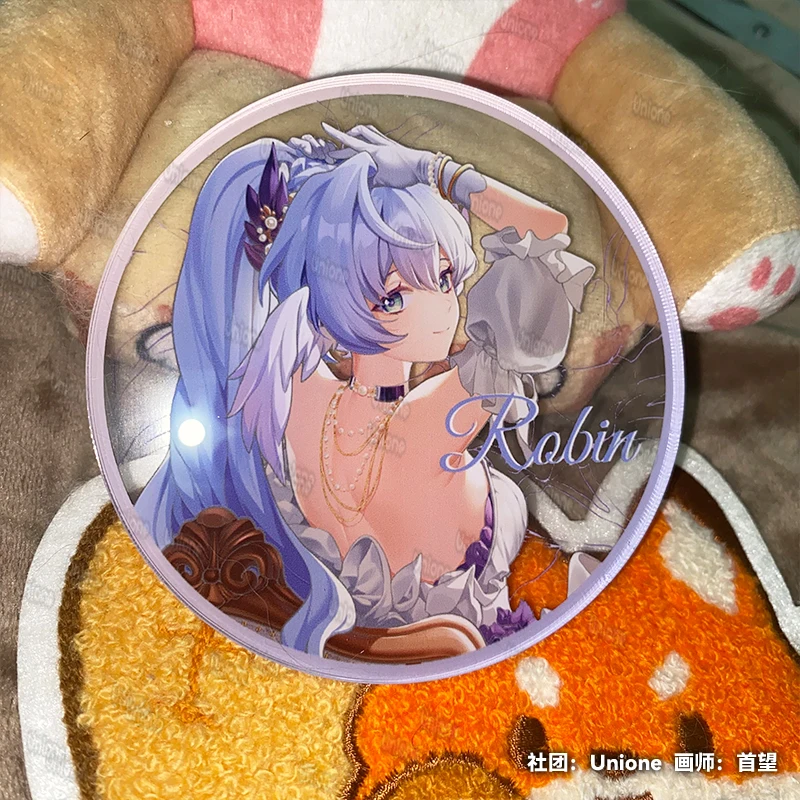 Аниме Honkai: звёздная рельса искусственная акриловая двойная вспышка бейдж