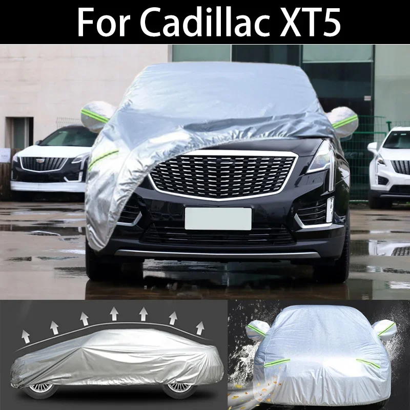 ForCadillac XT5 full Car Covers Dustproof Outdoor Indoor UV Snow Resistant Sun rain Protection waterproof hail cover for car