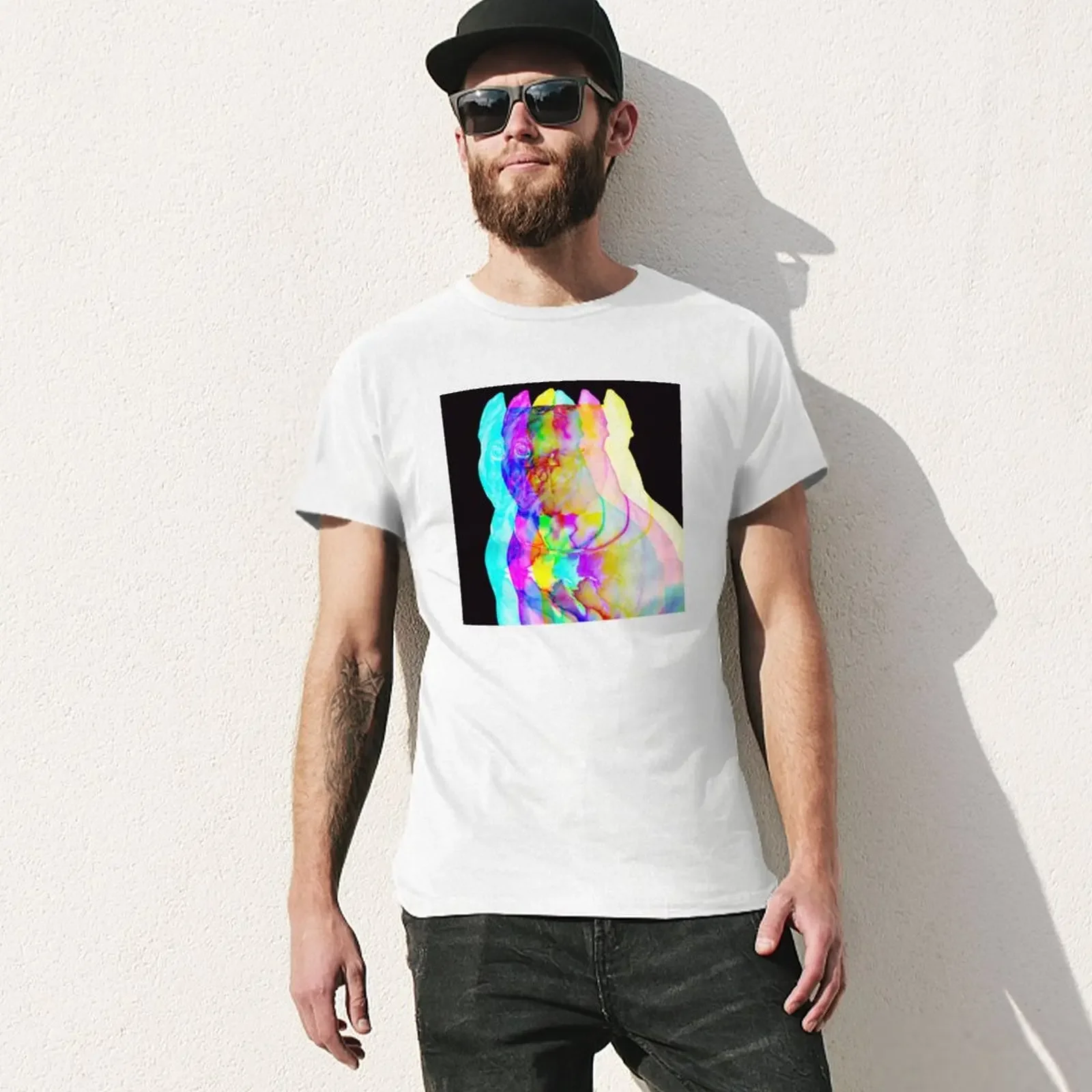 Двухцветная художественная футболка Pitbull