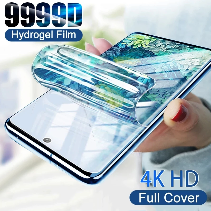 

4Pcs Hydrogel Film Screen Protector For Samsung Galaxy S22 S20 S9 S8 S21 S10 Plus Ultra FE Screen Protector For Note 20 8 9 10