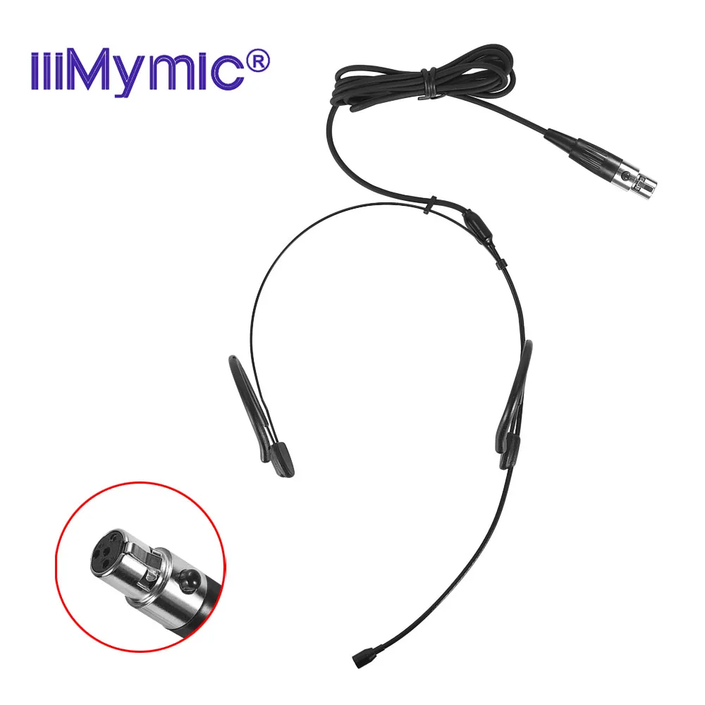 

iiiMymic Shure Wireless Body-Pack Transmitter Condenser Headworn Headset Microphone Black Mini 4pin XLR TA4F Connector