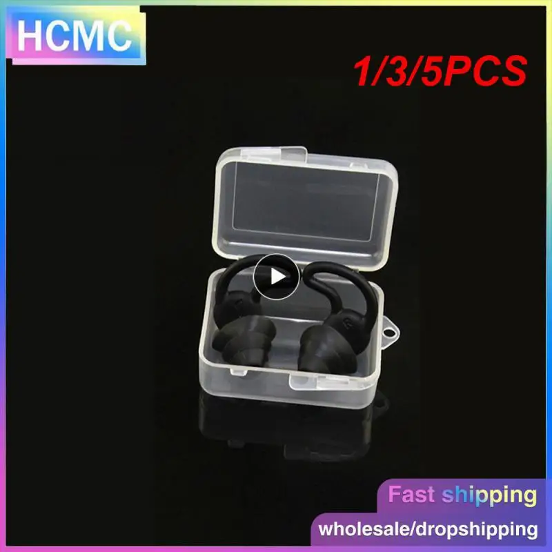

1/3/5PCS Soundproof Earplugs For Sleeping Soft Silicone Ear Muffs Noise Protection Travel Reusable Protection Sound Blocking ear