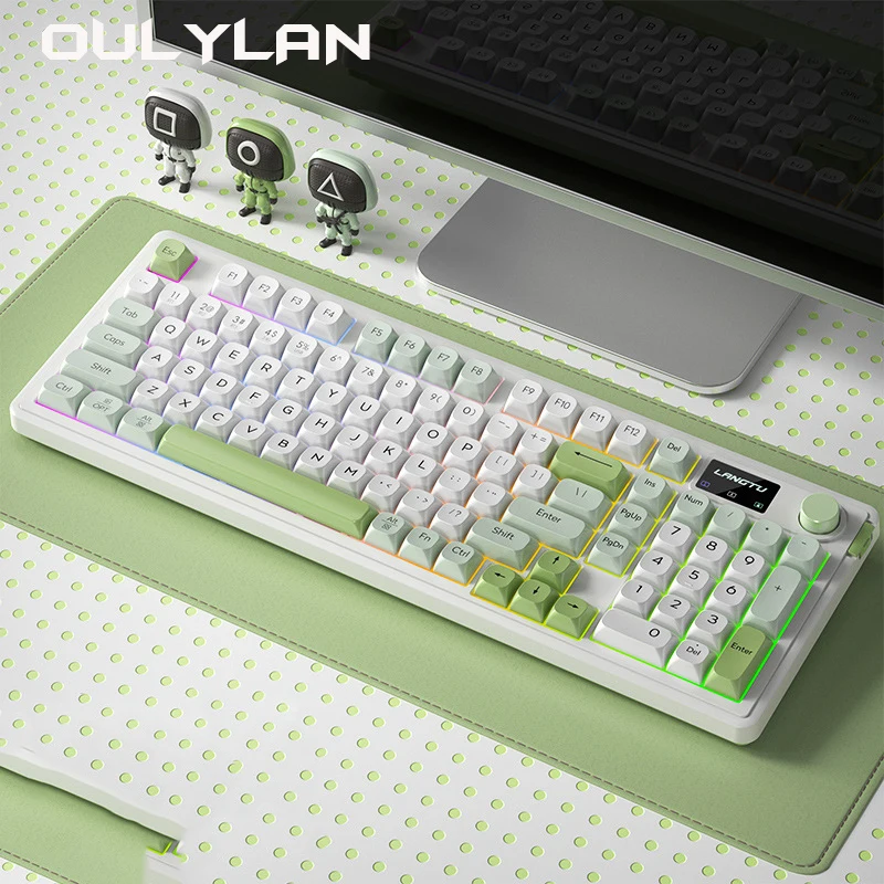 Клавиатура L98 Проводная Беспроводная механическая Bluetooth 2 4 ГГц
