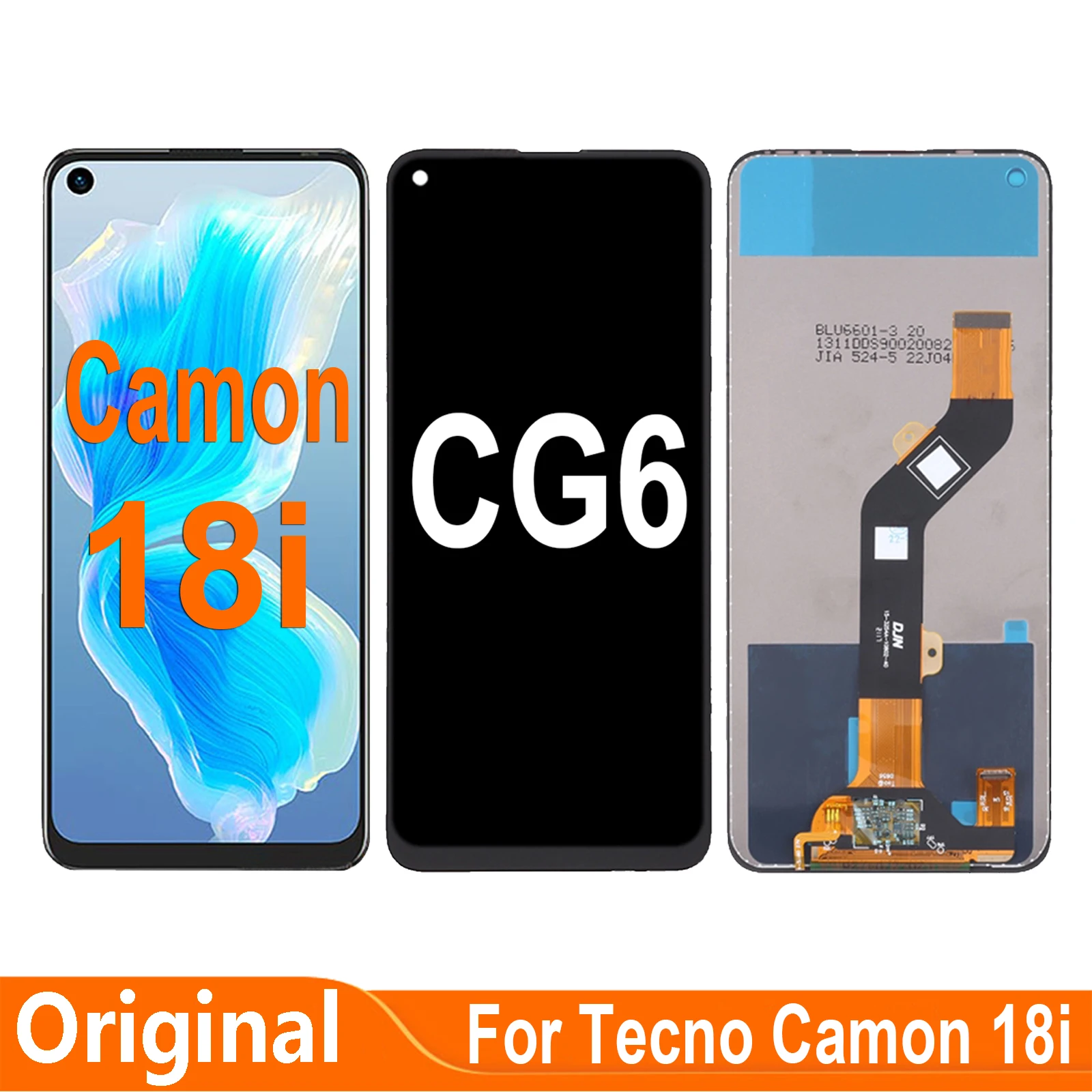 

6,6 ''Оригинальный ЖК-дисплей для Tecno Camon 18i CG6