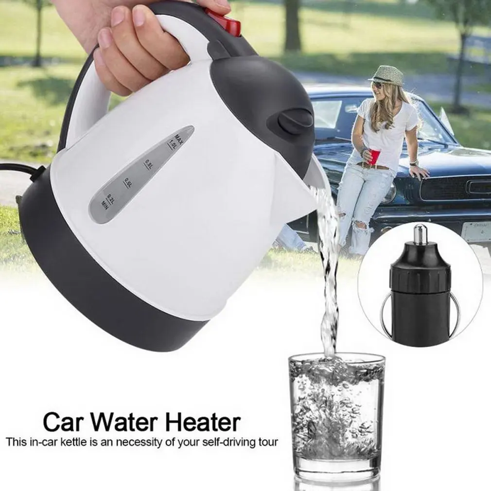 

2022 Car Electric Kettle Insulation Anti-Scald Car Travel Coffee Pot Tea Heater Boiling Water Durable Tool Kitchen Appliances