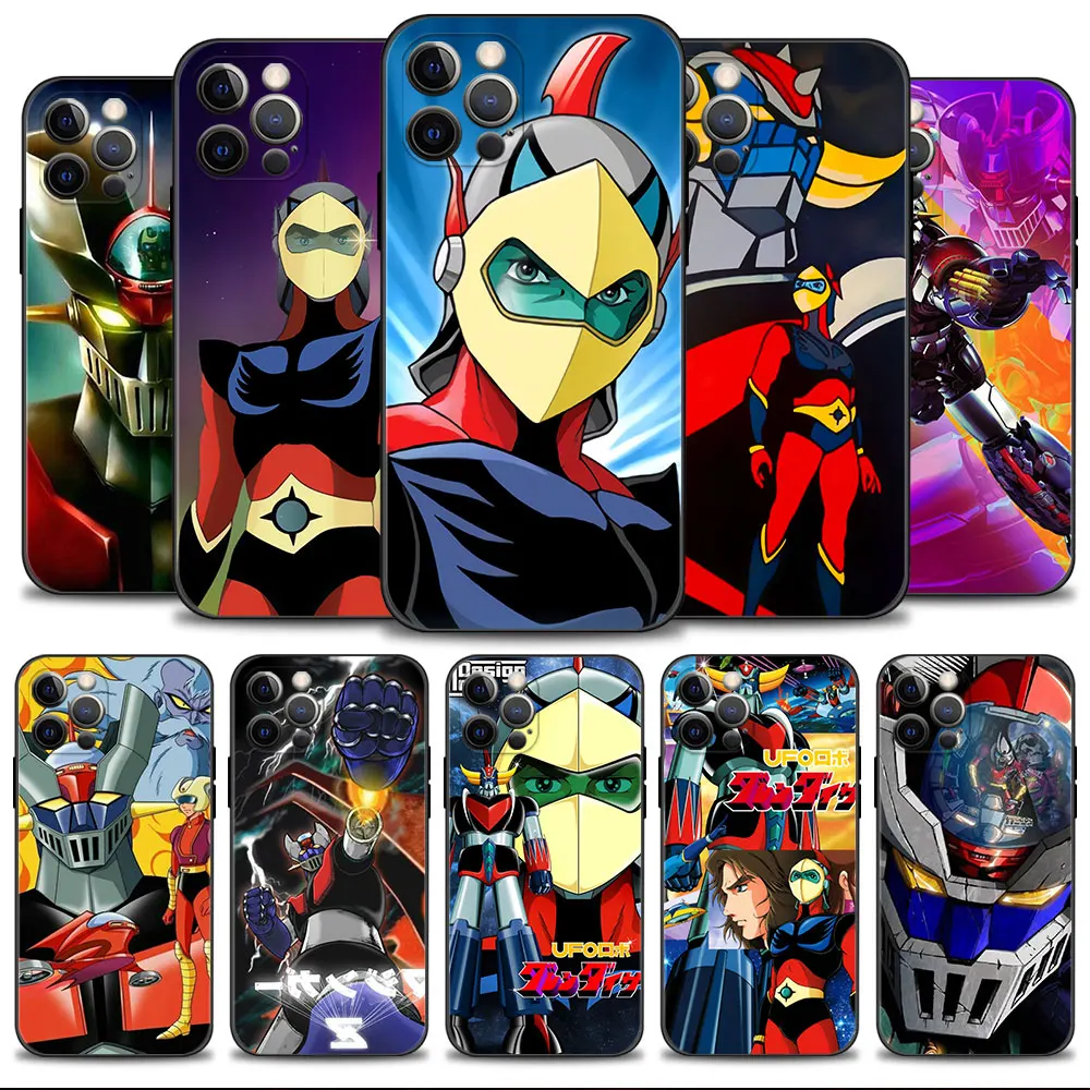 

Carcasa Case For Apple iPhone 8 Plus 12 11 13 Pro Max X 14 XS 7 XR 5S 5 6 SE SE2022 Mini Smartphone Mazinger Robot Goldorak