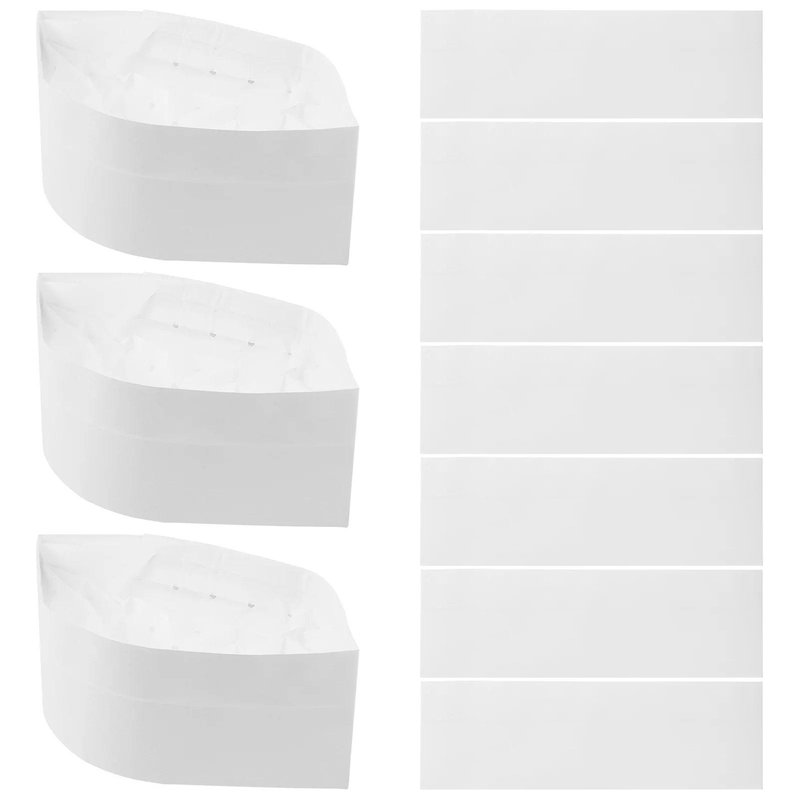 20 шт. одноразовая бумажная шляпа шеф-повара для сервера еды кухонные аксессуары