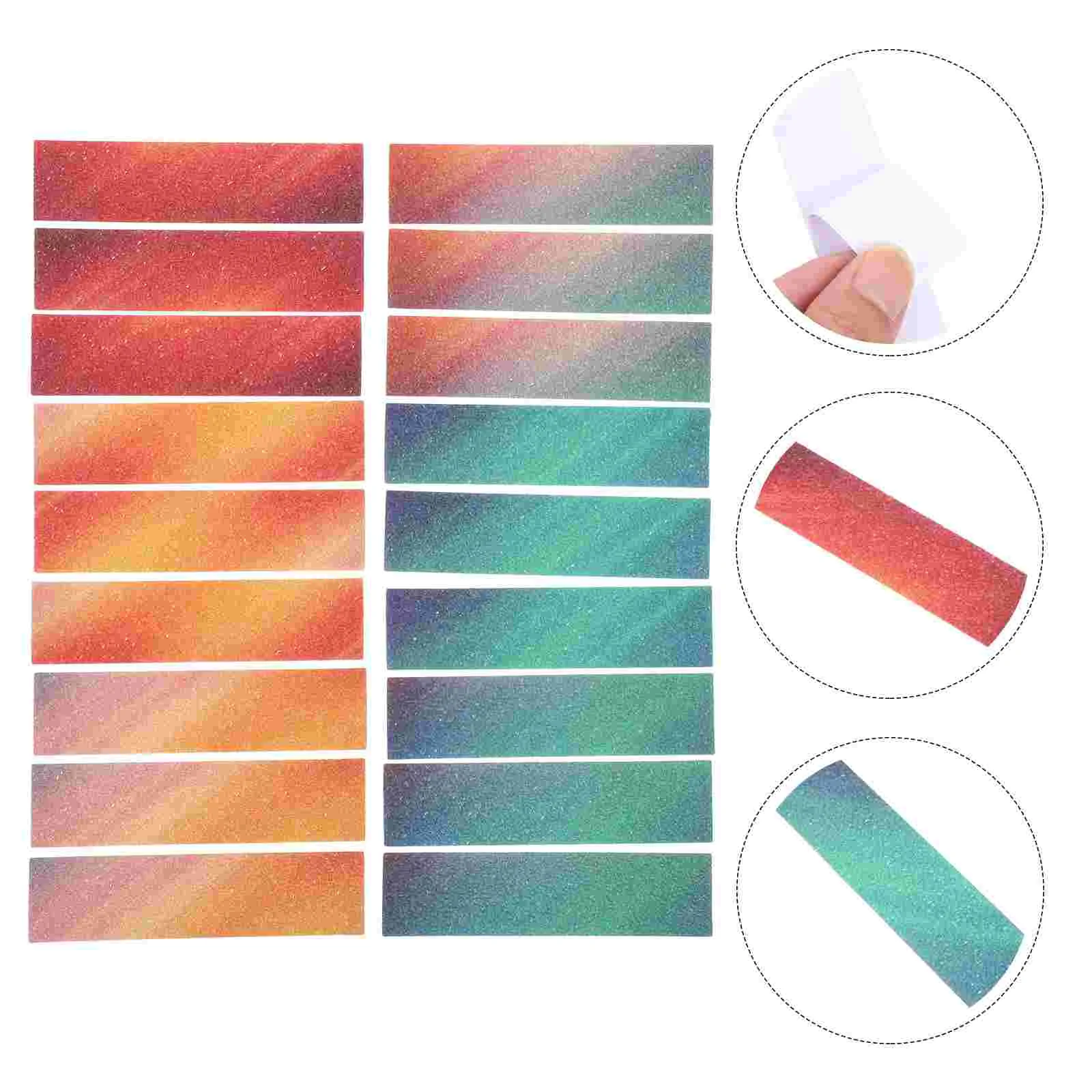 

18 Pcs Cars Stickers Decompression Strip Anti-stress Calm Corner Supplies 10X2.5X0.2CM Calming Strips Peva Anxiety Reducing