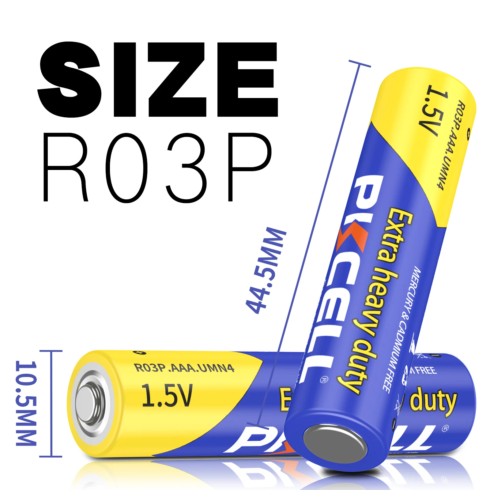 Батарея PKCELL 1 5 В AAA R03P 12 шт