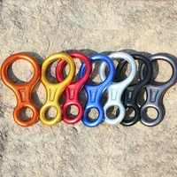 8 word climbing ring rope descender gear belay device downhill eight rings figure rock climbing descenders kit for outdoor tools