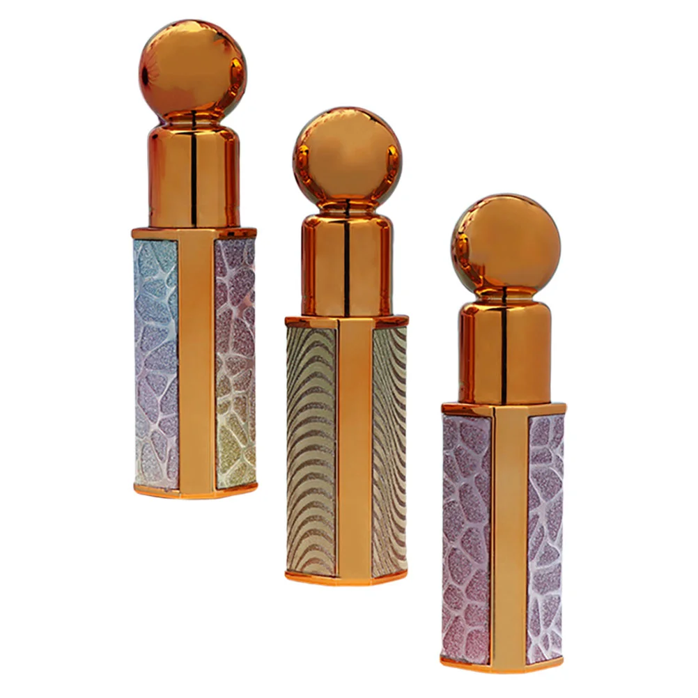 

3PCS Stylish Hexagonal Lash Glue Tube Portable Empty Eyelash Liquid Tube for Shop Travel Home