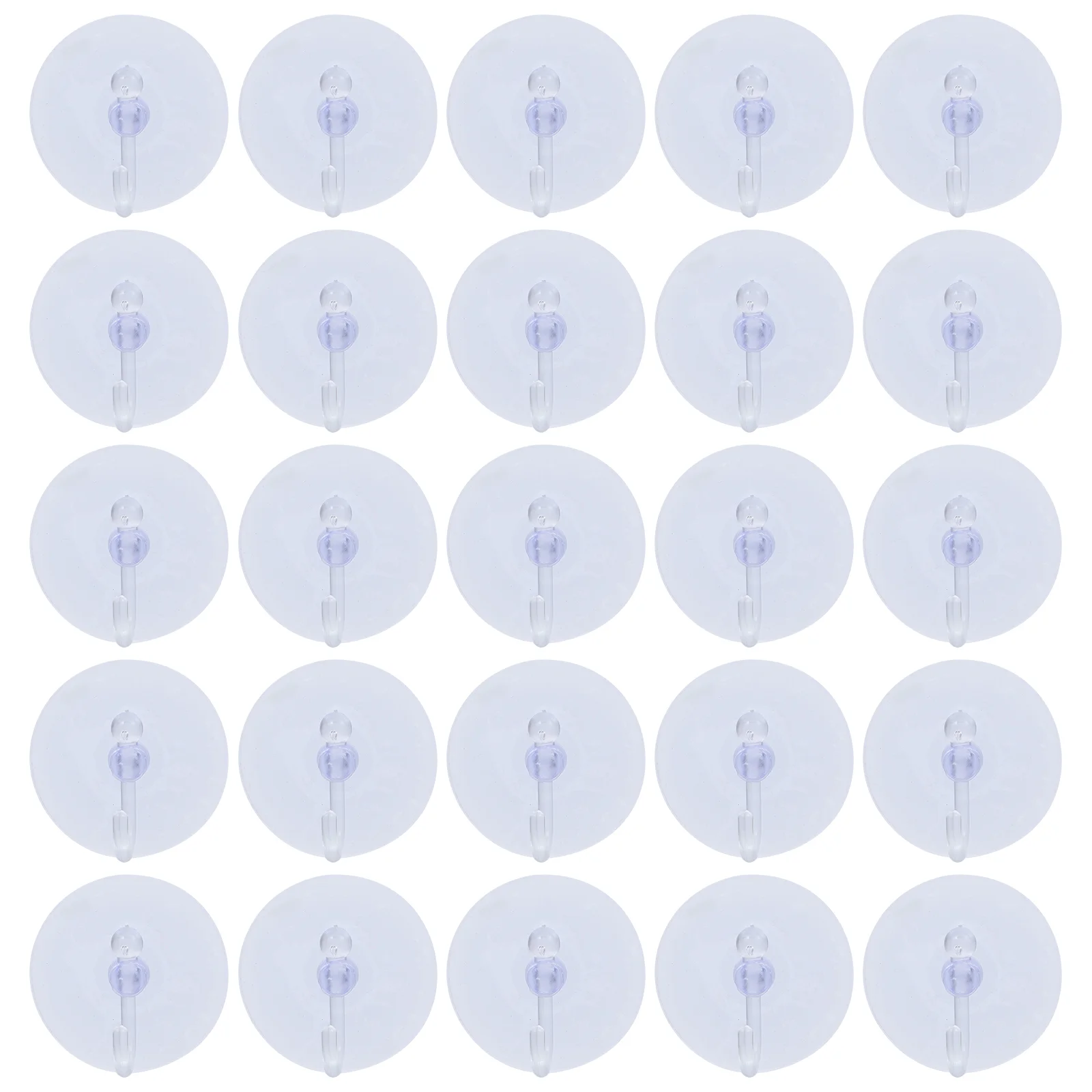 

40 Pcs Suction Cup Hook Glass Cups Shower Hooks Small Sucker Windows Plastic Clear Baby