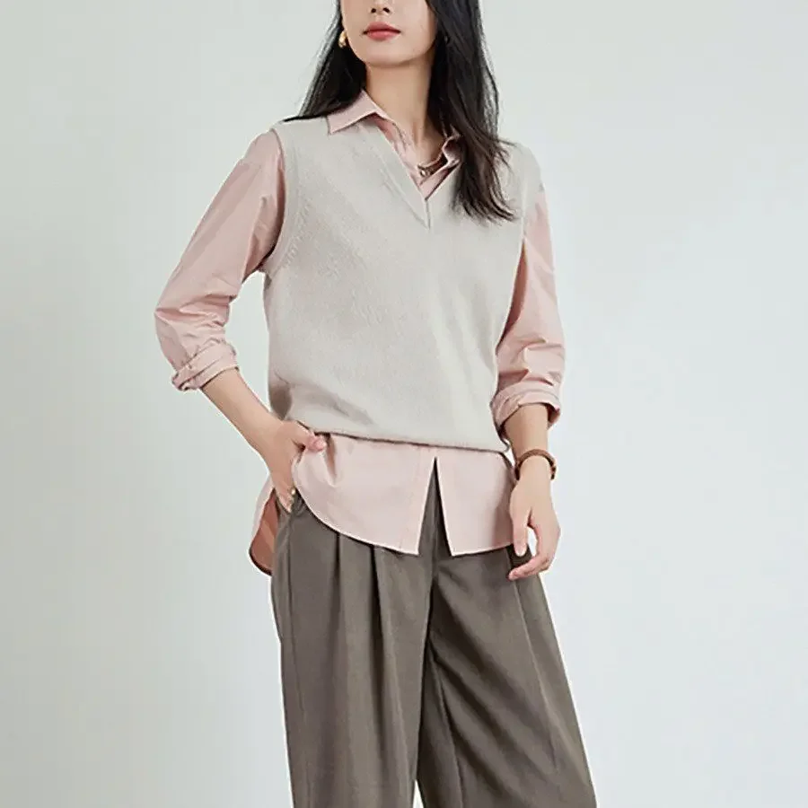 Красочная хлопковая рубашка с длинными рукавами Философия женская новая