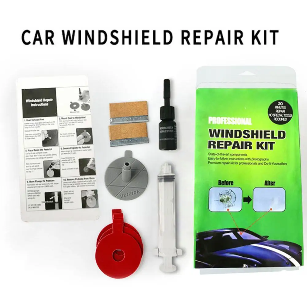 

Car Windshield Repair Kit Tools For Repairing Small Cracks In Laminated Glass Car Repair Tools For Car Windows Not For Big A4U1