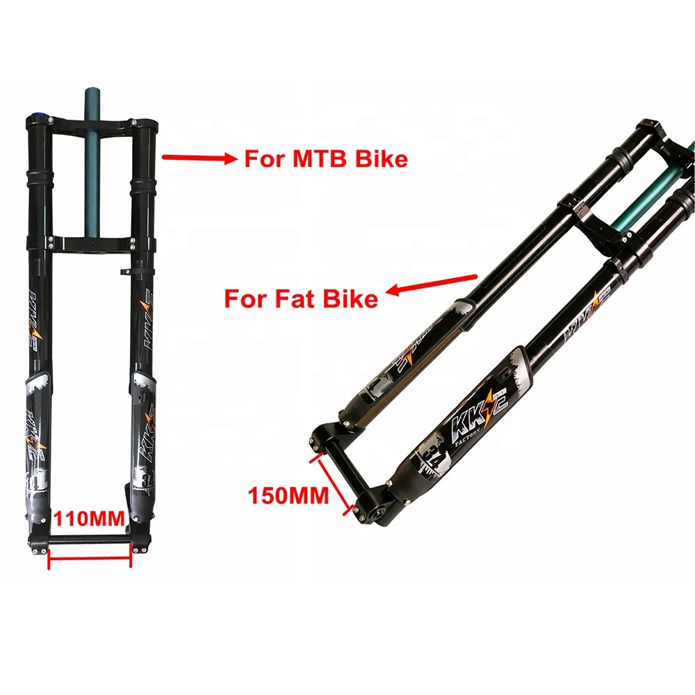 Купи KKE Alloy Suspension MTB Fat Tire front fork electric motorcycle ebike front fork motor bike bicycle Front fork за 44,900 рублей в магазине AliExpress