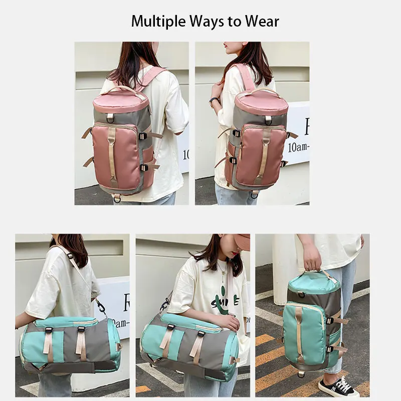 2022 New Ladies Travel Backpack Large Capacity Mountaineering Backpack Oxford Sport Gym Bag Outdoor Sport School Bag Unisex