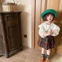 rinikinda cute baby girl clothes puff sleeve tops shirtoveralls dress spring infant clothing spring toddler baby girl outfit