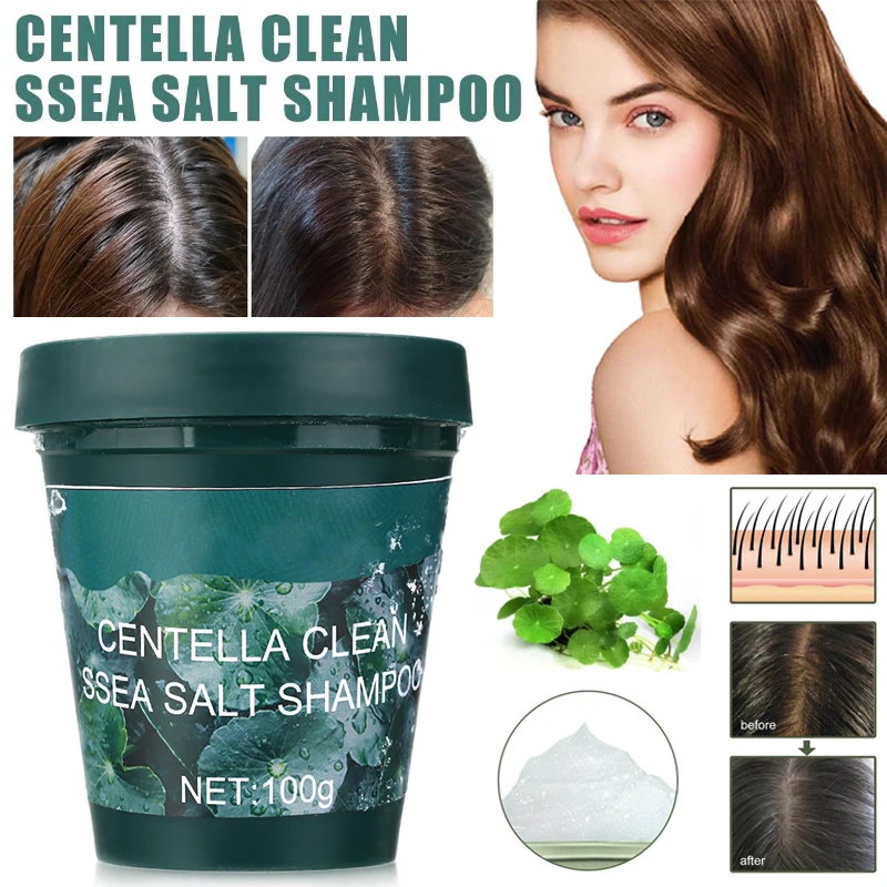 

Sdotter 1 Pc 100g Centella Deep Cleaning Sea Salt Oil Control Shampoo Purifying Scalp Scrub Hair Scalp Hair Care Hair Shampoo