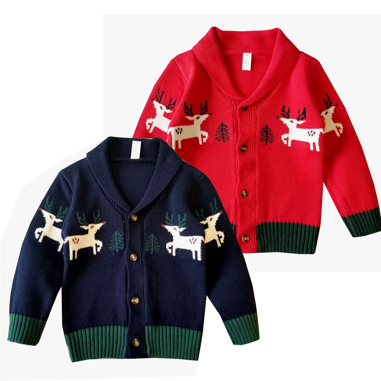 

Infant Winter Children Clothes Girl 6m-4T Girl Boy Cardigan Toddler Boys Sweatshirt Kids Outerwear Kids Baby Christmas Elk Coat