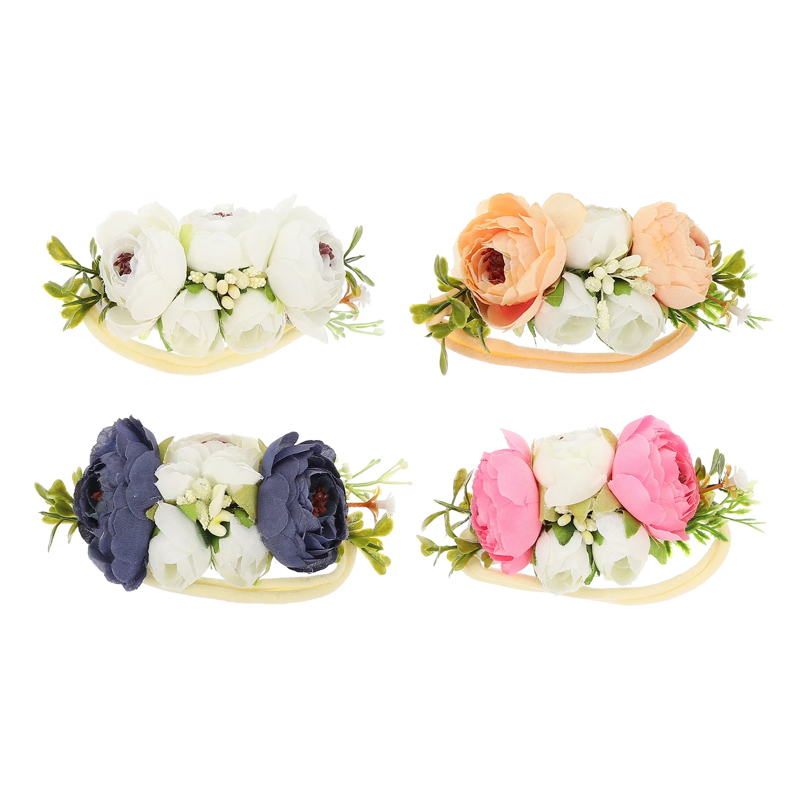 

Baby Hair Flower Floral Newborn Headband Headdress Hairband Girl Accessories Infant Crown Hairband Headband Toddler Band Props