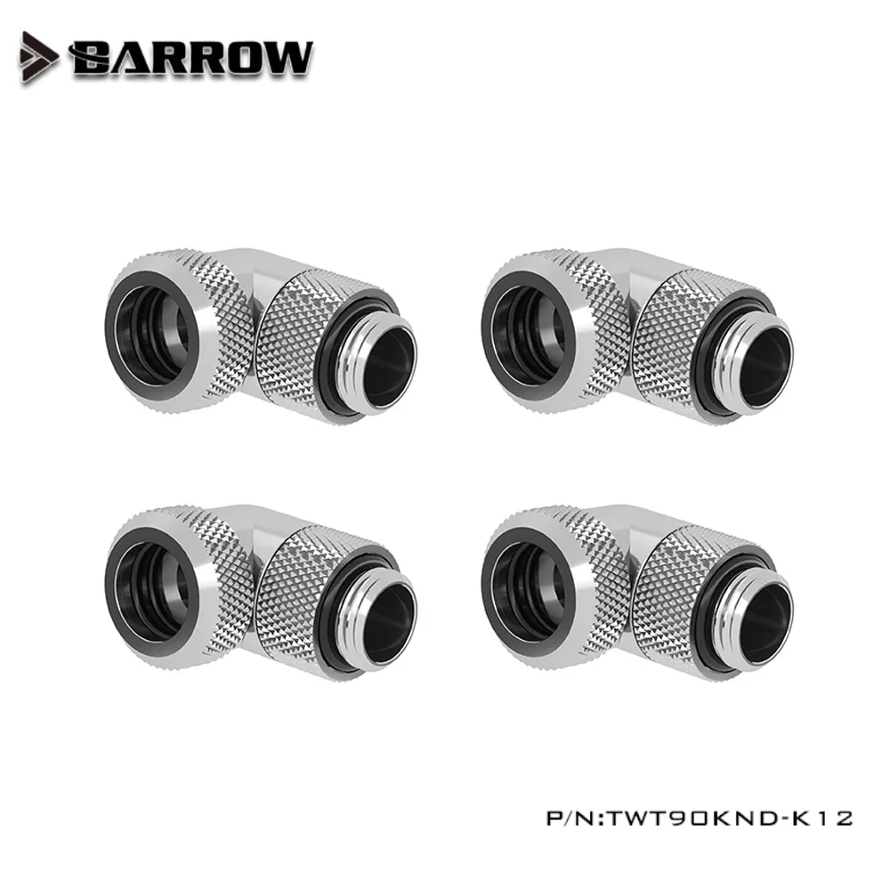 Жесткий трубный фитинг Barrow вращающийся на 90 градусов G1/4 дюйма адаптер для