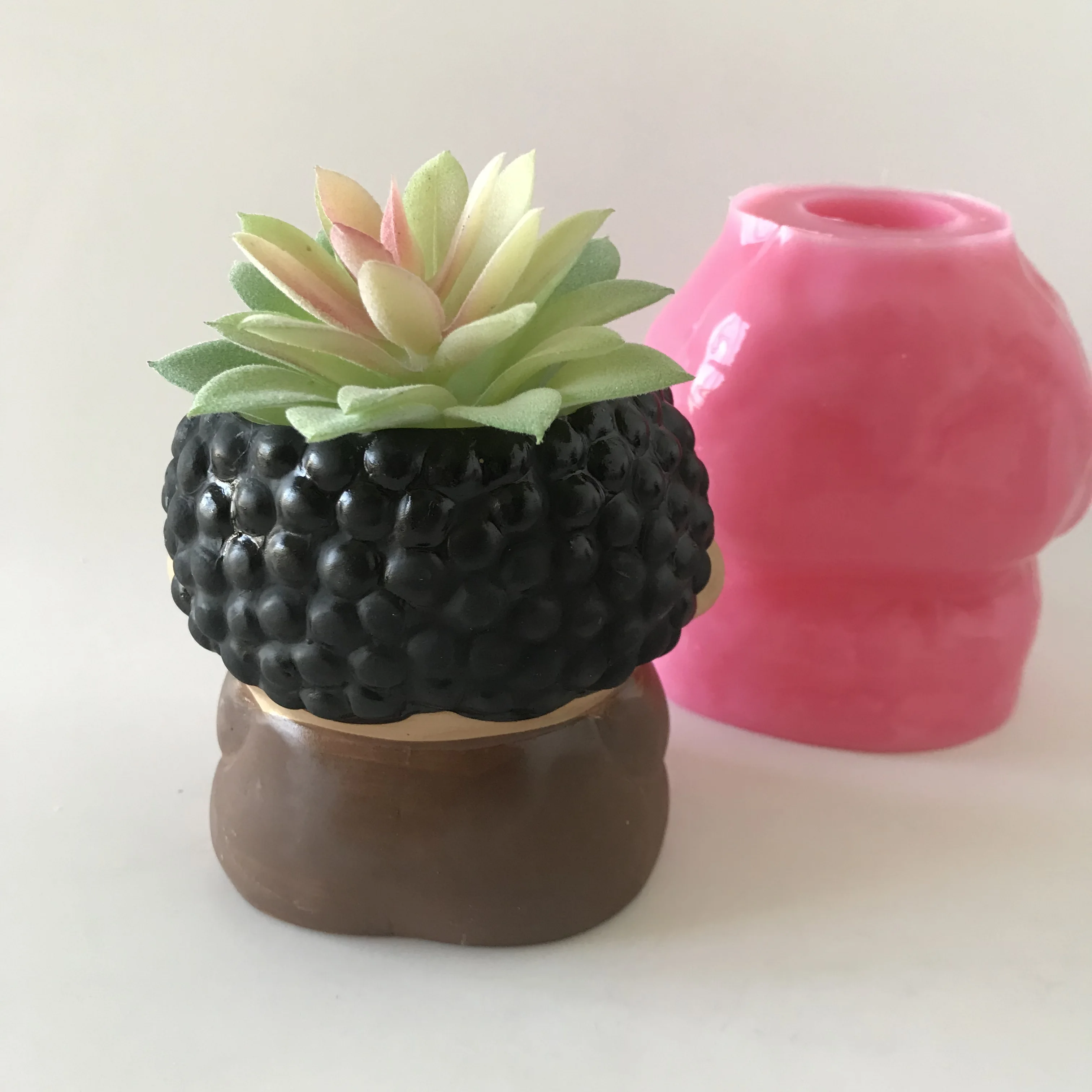 Silicone 3D Candle Mould DIY Cement Clay Resin Flower Pot Maker Tools Handmade Concrete Planter Vase Molds |