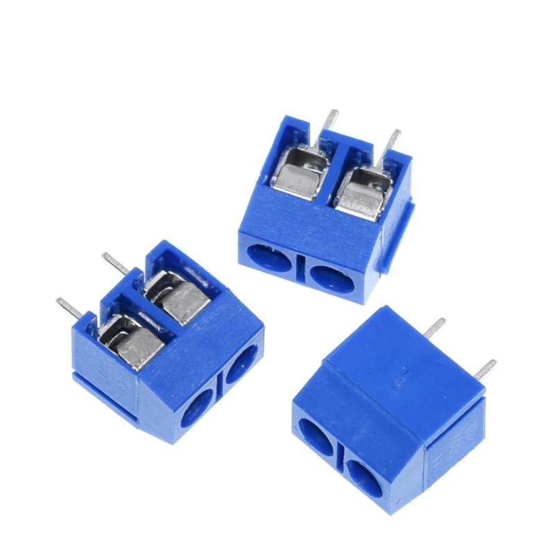 

KF301 Винтовой разъем 2-контактный 5,0 мм черный, красный, синий