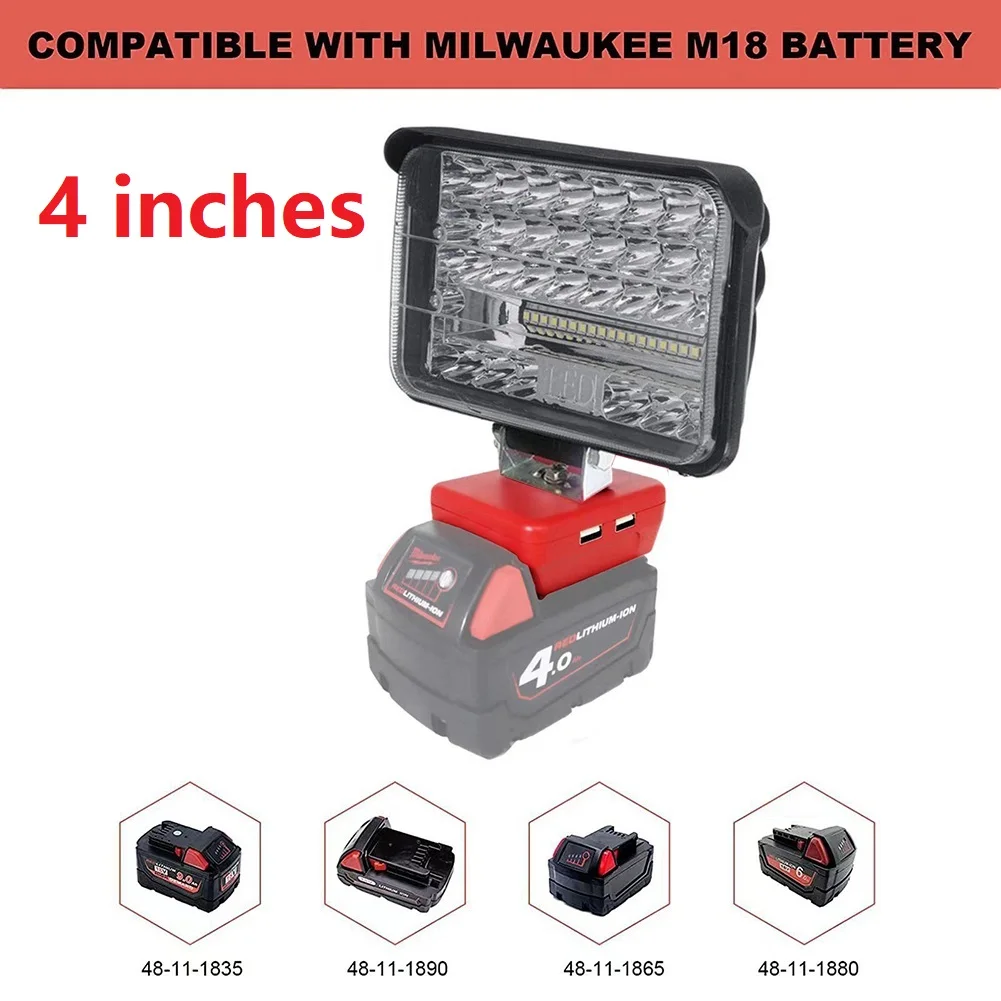

Для Milwaukee рабосветильник светодиодсветильник щение и инструменты 14,4-20 в 14,4 В M14 5500-6000K автоматическая регулировка двойной USB