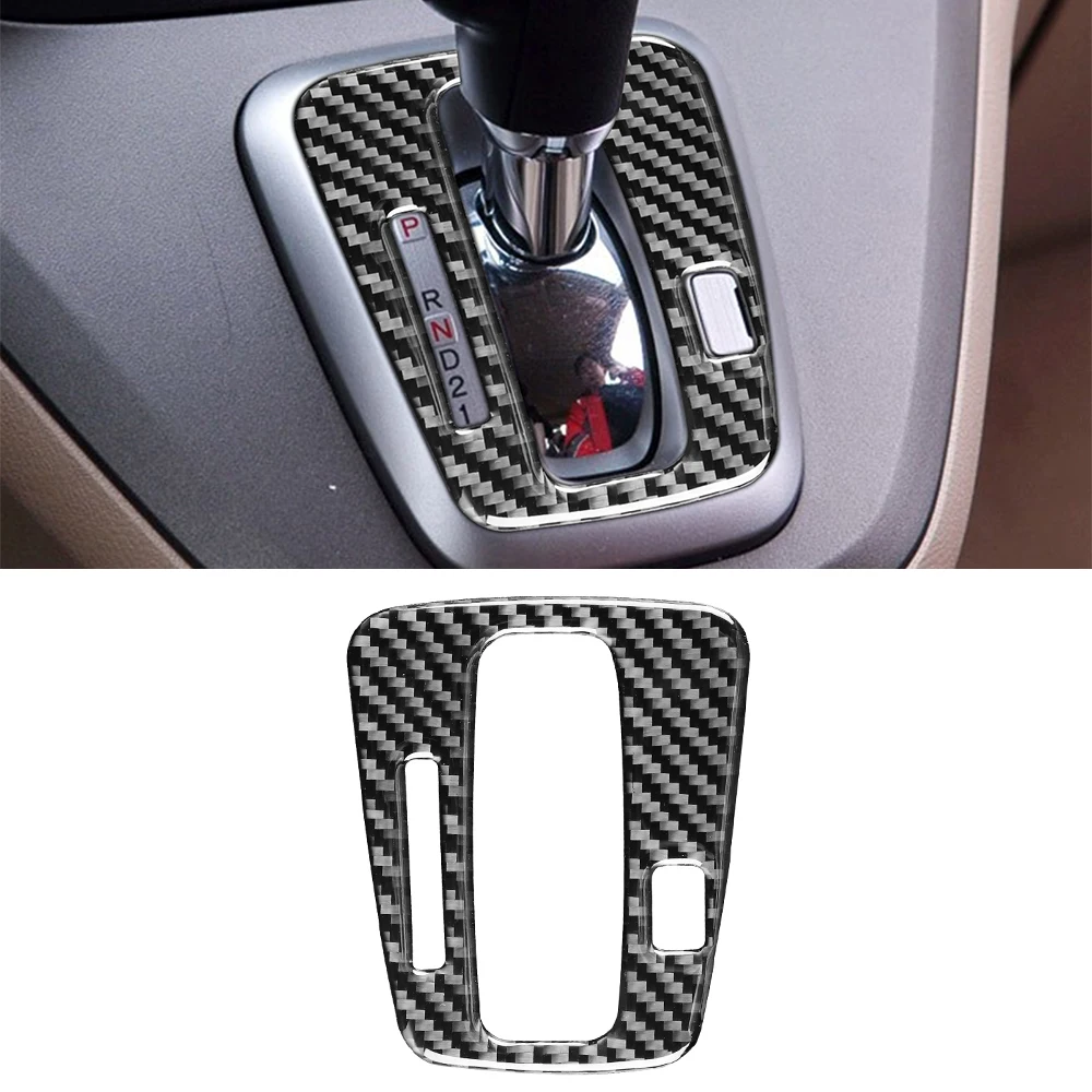 

Gear Shift Panel Decoration Cover Sticker Decal for Honda CRV 2007 2008 2009 2010 2011 Car Interior Accessories Carbon Fiber