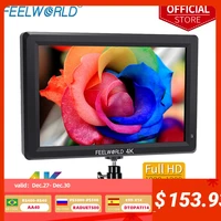 feelworld t756 7 inch 1920x1200 ips on camera field monitor support 4k hdmi compatible input output with light sensor