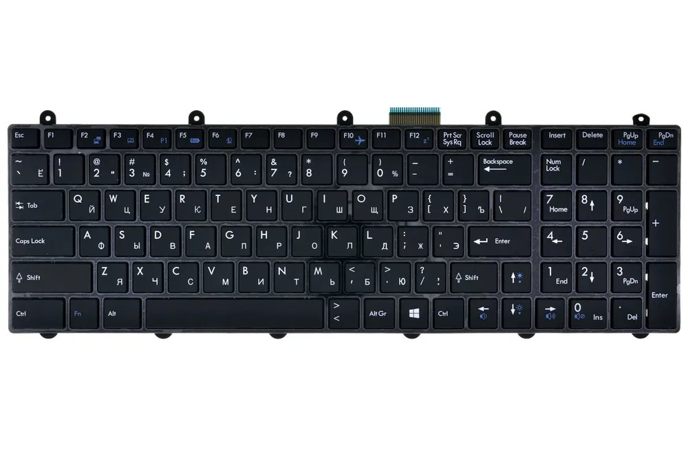 Keyboard black with frame for MSI ge70 2oe (ms-1757) laptop keyboard | Replacement Keyboards