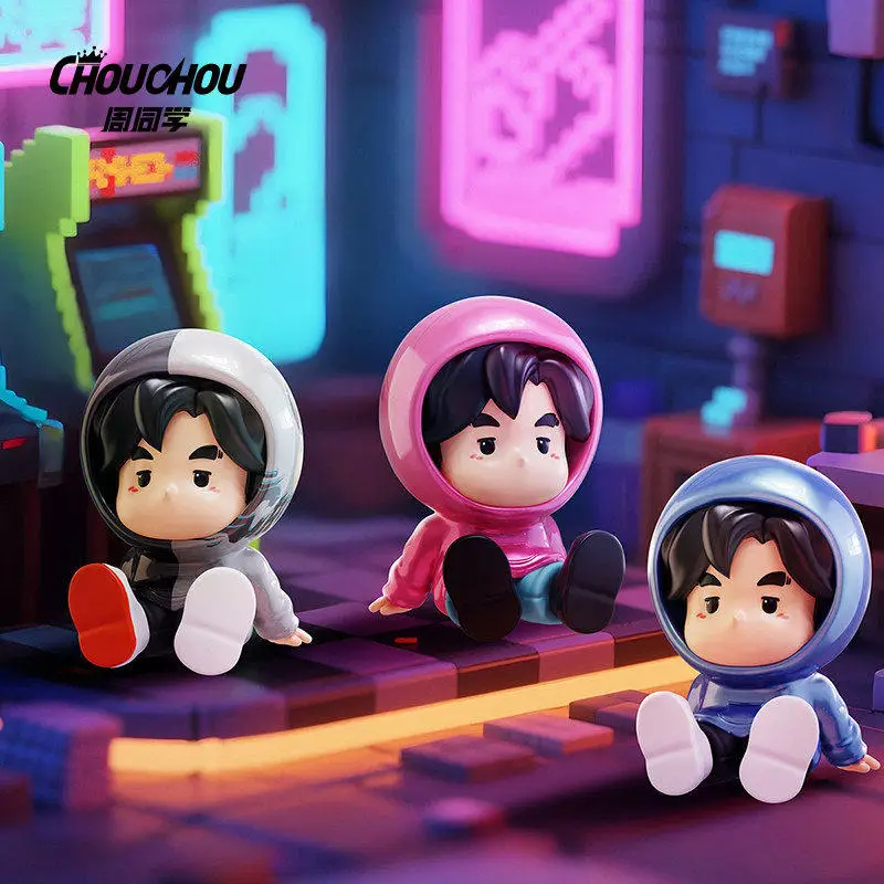 Фото Оригинальная мини-фигурка Джей Чоу (Jay Chou) из серии Life Mini Cinema, коллекционная, в слепой коробке, настольное украшение, новинка, игрушка, подарок для девочек №3