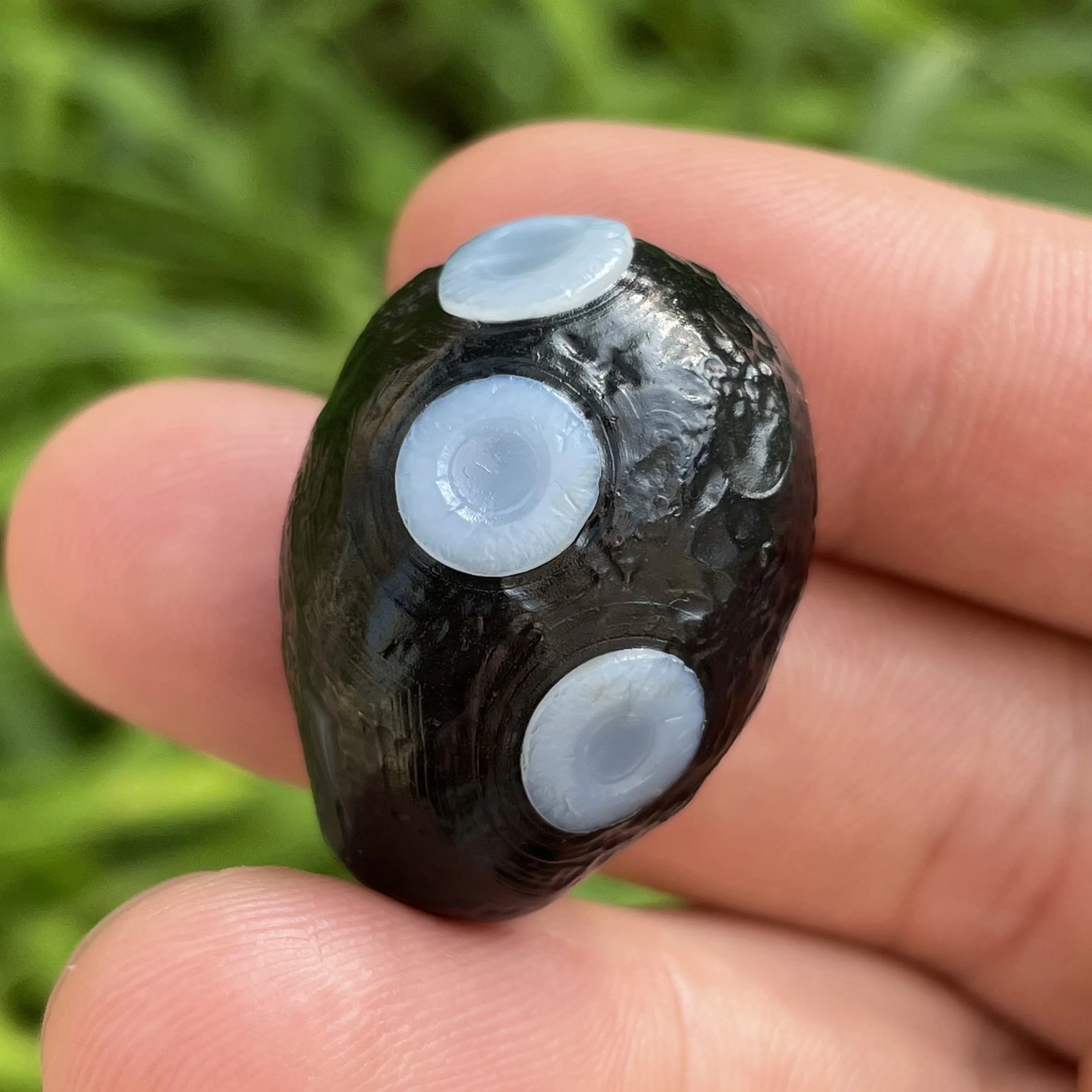 Натуральный черный агат Sardonyx Alxa Gobi Eye минеральный образец энергетическая чакра