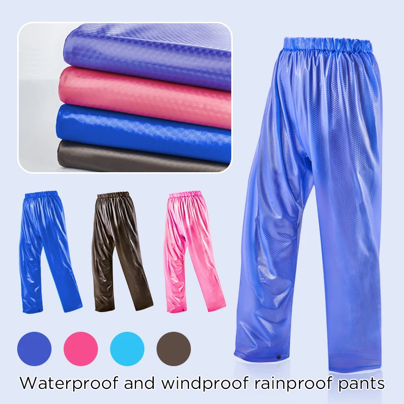 

Cycling Rain Pants Cow Tendon Thicken Waterproof Rainproof Trouser Outdoor Work Wear Running Hiking Camping Fishing Rain Pants