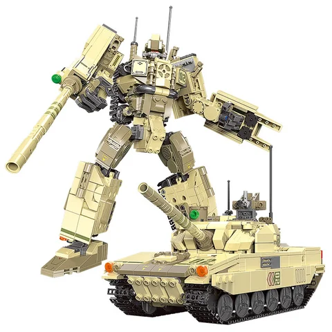 XINGBAO 20005 2 в 1 танк, игрушки для мальчиков, 769 шт., бак-трансформер, механические строительные блоки, технические развивающие игрушки