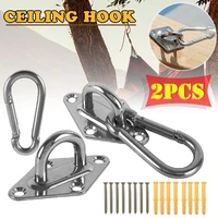 silver stainless steel hanging hook door buckles gourd buckles for yoga chair swing chair suspension kit household hardware