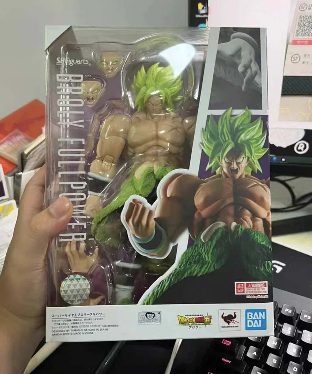 Фото 100% оригинальные Bandai Dragon Ball Shf Sh Figuarts Broly Fullpower Фигурки Аниме Модель Игрушки Фигурка ПВХ Подарок В наличии №1
