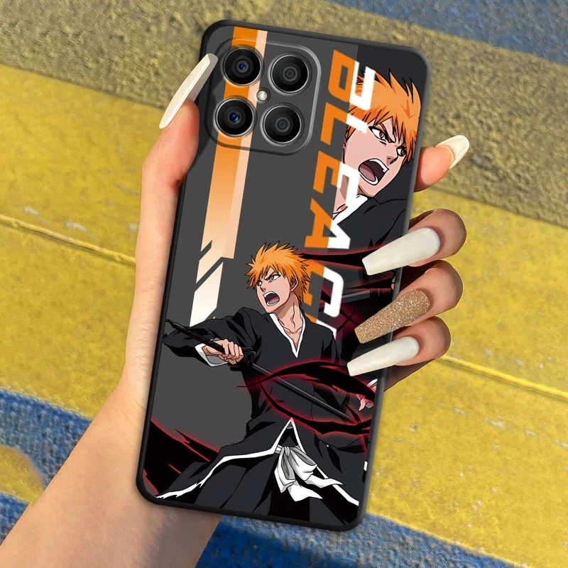 

Bleach Anime Japan Kurosaki Ichigo For Honor X8 X7 8X 5G 50 70 X9a X5 X6 X9 Lite 80 X8a Magic 4 5 Pro Coque Case