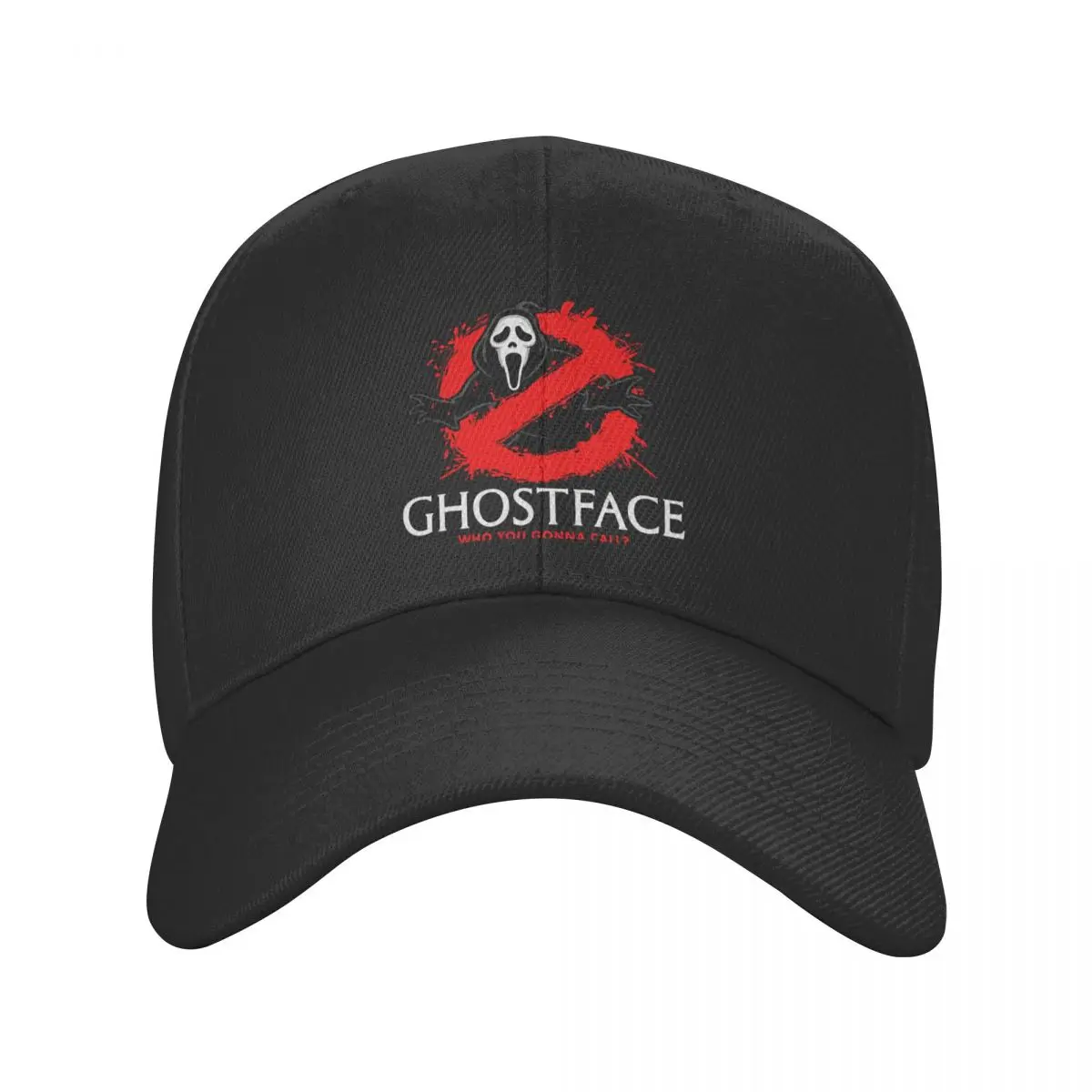 

Classic Ghostface Busters Scream Trucker Hat Adult Halloween Ghost Horror Movie Adjustable Baseball Cap Women Men Sun Protection