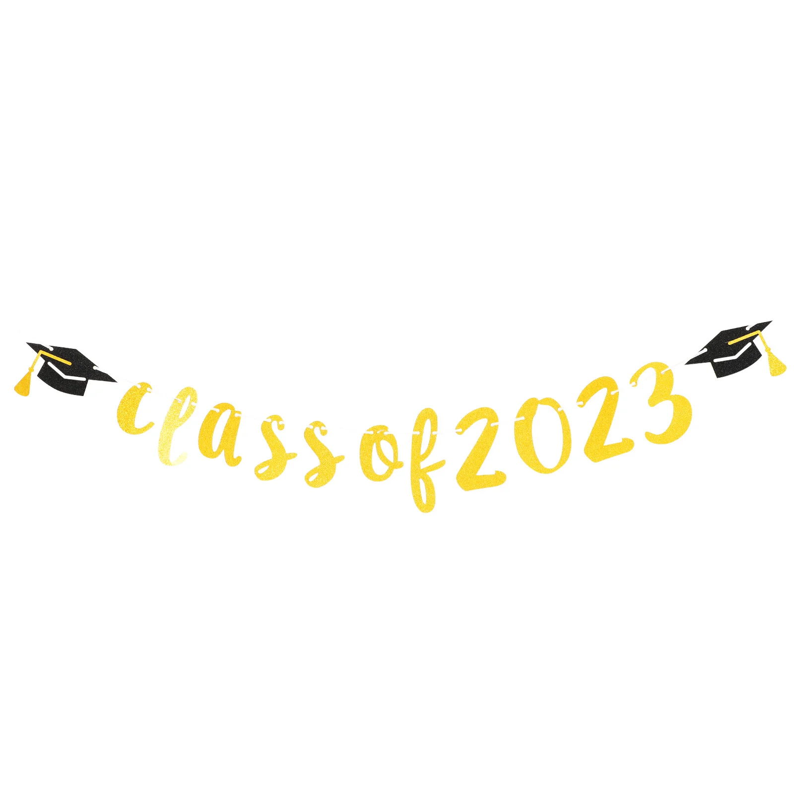 

Banner Graduation Party Grad Decoration Class Background Congrats Bunting Decor Photo Garland Prop Decorative Supplies Yard