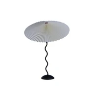 retro vintage pleated umbrella table lamp american nordic medieval homestay danish master bedroom minimalist bedside lighting